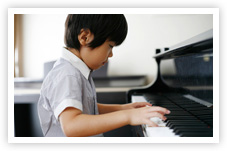 ピアノレッスンの様子